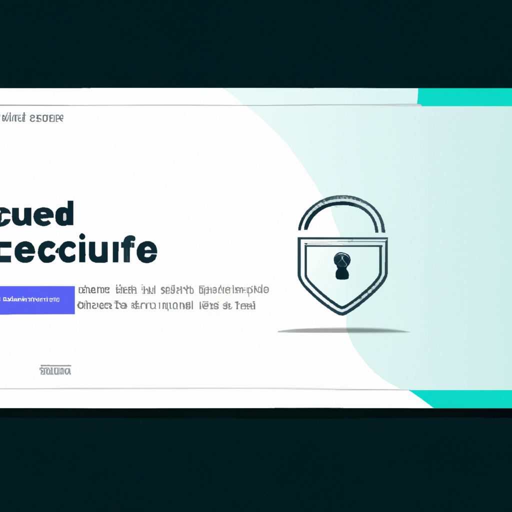 Professional landing page header with a secure lock icon and shield symbol, clean modern design for affiliate marketing website. Style: Minimalist, Theme: Corporate