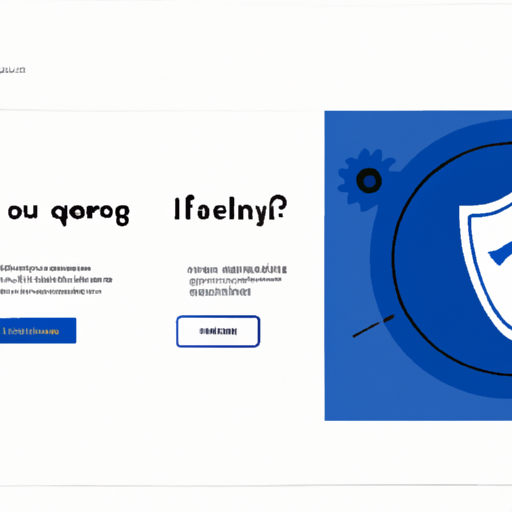 FAQ section header with question mark icon and security shield for landing page information area. Style: Minimalist, Theme: Corporate
