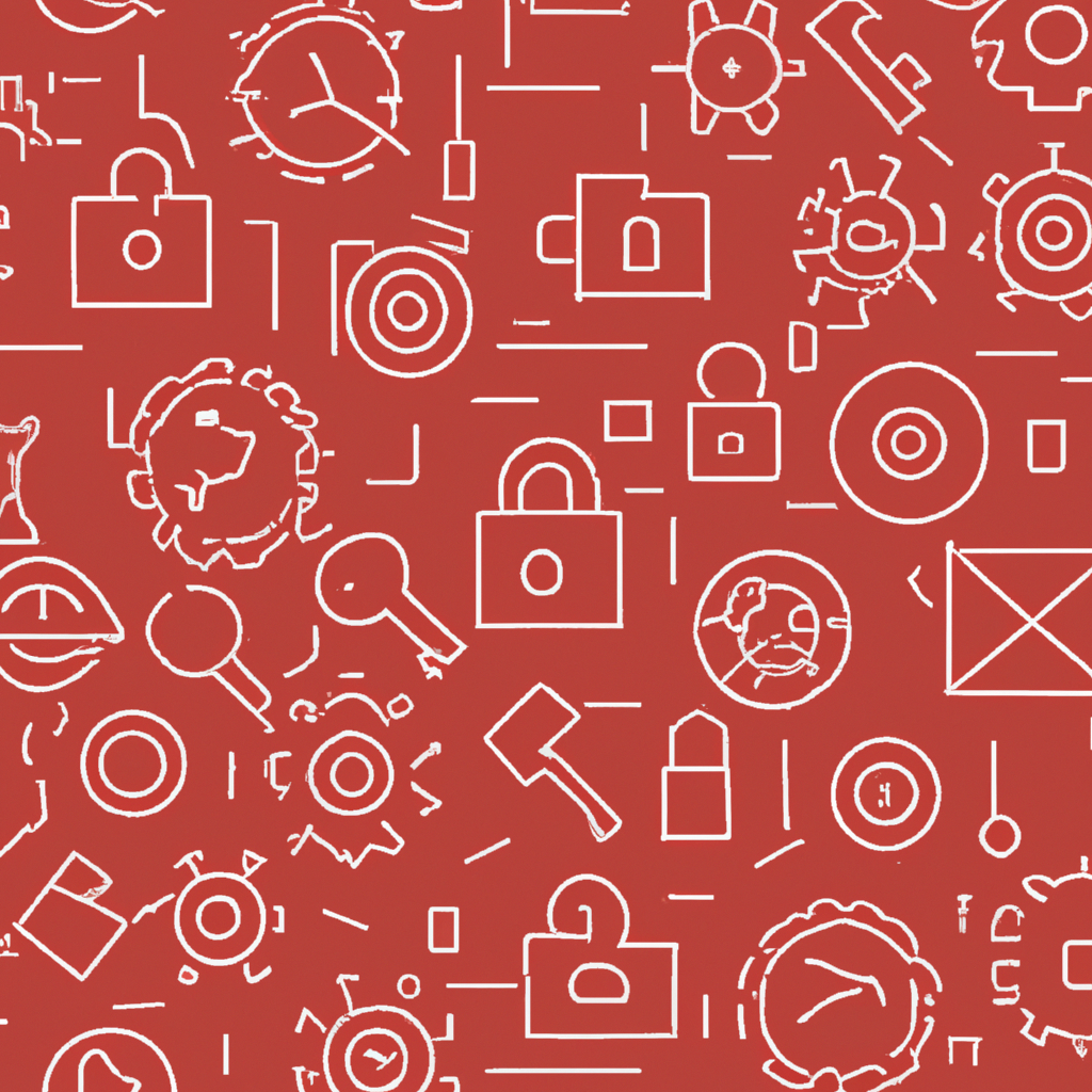 Background pattern with subtle security icons and symbols for page sections and dividers. Style: Minimalist, Theme: Corporate