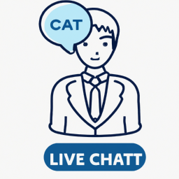 Live chat support icon with security specialist avatar for customer assistance feature. Style: Minimalist, Theme: Corporate