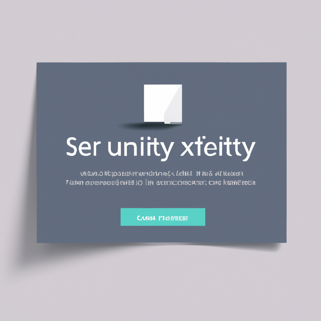 Exit popup background with security reminder and special offer for abandoning visitors. Style: Minimalist, Theme: Corporate